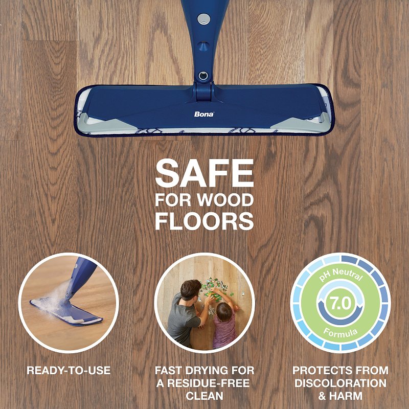 Bona WM700018159 Floor Cleaner, 128 fl-oz Bottle, Liquid, Unscented, Clear