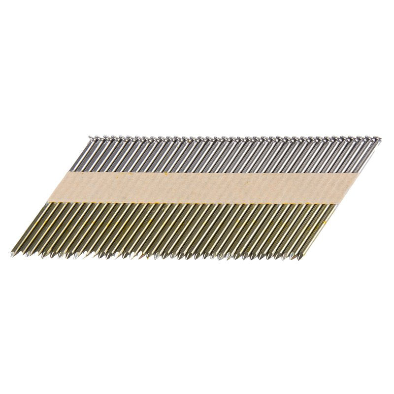 Metabo HPT 15109HPT Series Framing Nail, Paper Collation, 3 in L, 10 ga ga, Steel, Smooth Shank, 0.13 in Diameter
