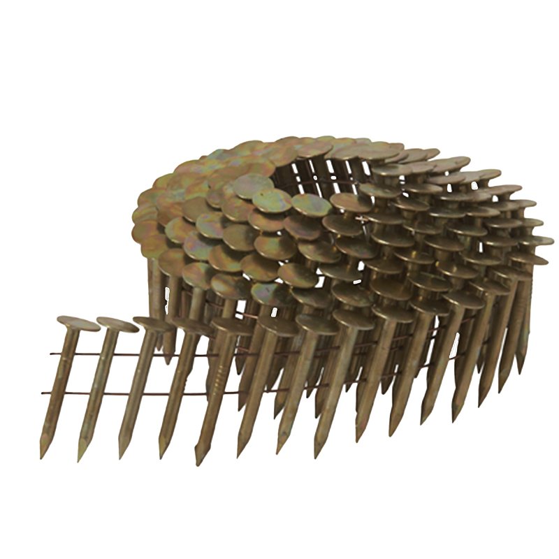 Metabo HPT 12111HPT Roofing Nail, 1-1/4 in L, Steel, Electro-Galvanized, Round Head, Smooth Shank
