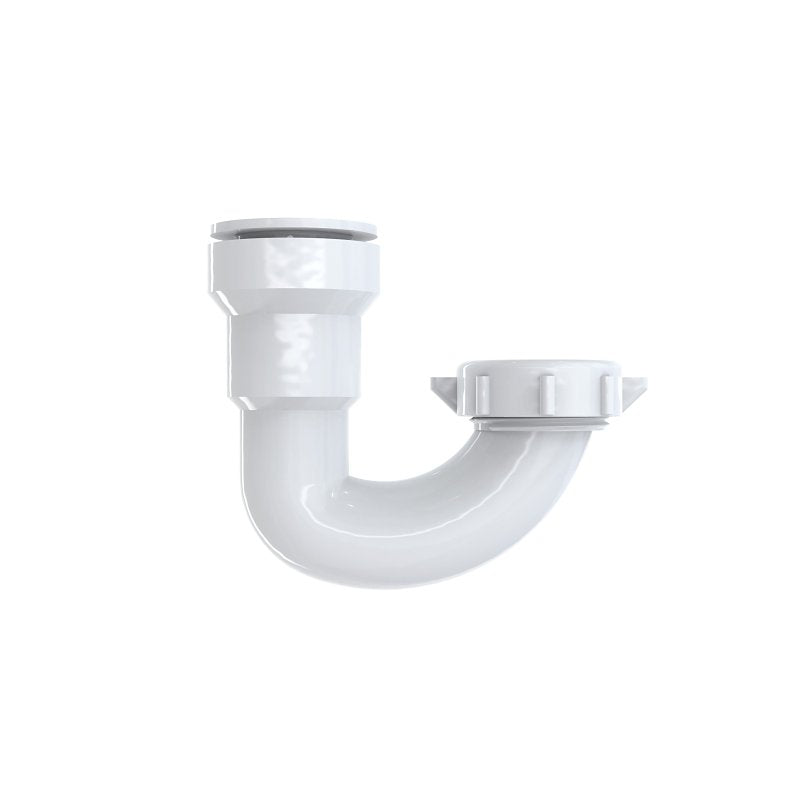 Insta-Plumb 10200IPK J-Bend, 1-1/4 in, Push-To-Connect, Plastic, White