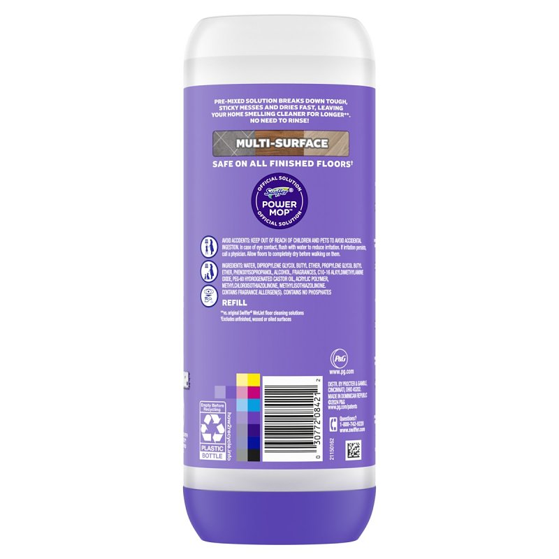Swiffer 84212 Floor Cleaning Solution, 25.3 fl-oz, Lavender