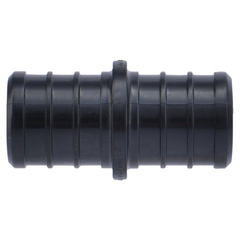 SharkBite UP016A5 Coupling, 3/4 x 3/4 in, Barb, PEX-B, Polymer, Black, 200 psi Pressure