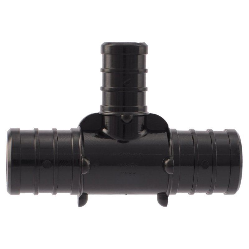 SharkBite UP412A5 Reducing Pipe Tee, 1/2 x 3/4 in, PEX-B, Plastic, 160 psi Pressure