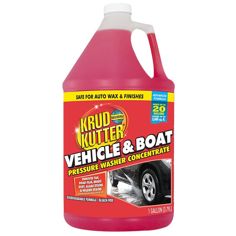 Krud Kutter Advanced Formula Series 385463 Vehicle and Boat Pressure Washer Concentrate, Liquid, 1 gal Bottle, Pack of 4