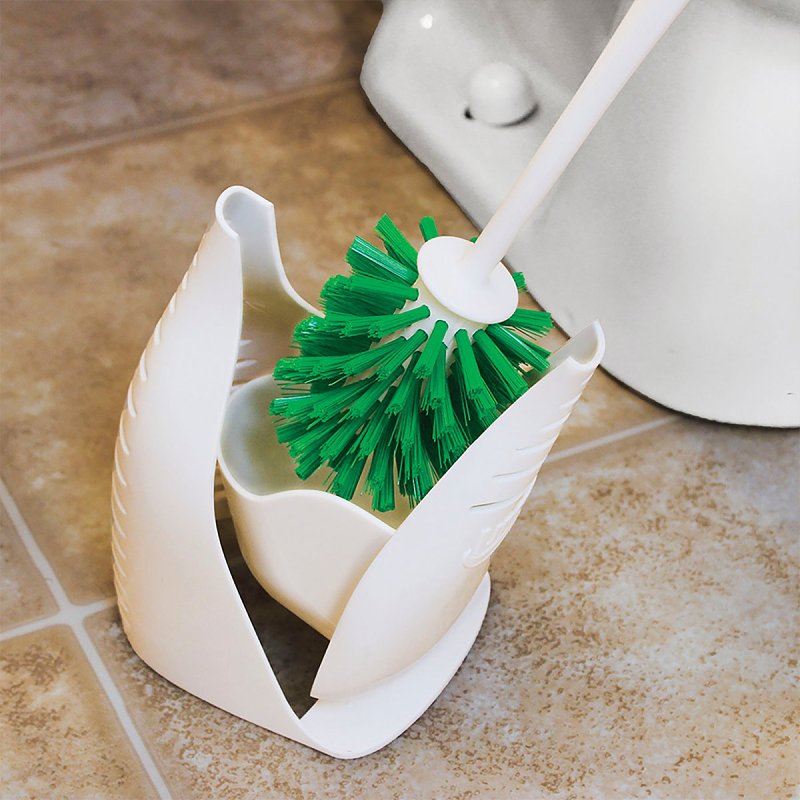 Libman 40 Bowl Brush, 1 in L Trim, Pet Bristle, Polypropylene Holder, White Holder