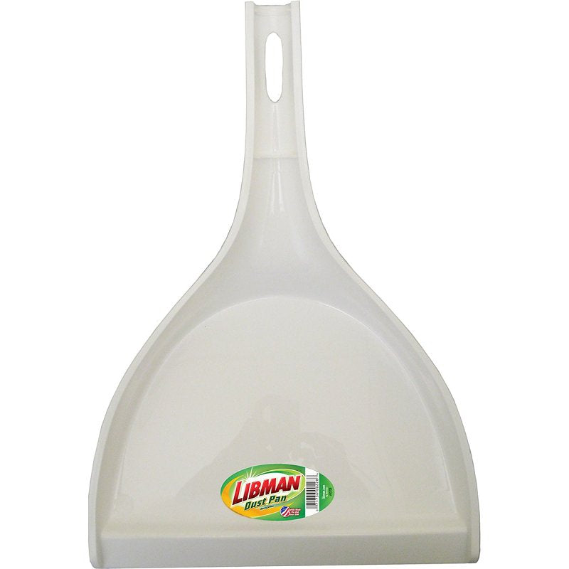 Libman 228 Dustpan, 15 in L, 10-1/2 in W, Plastic, White