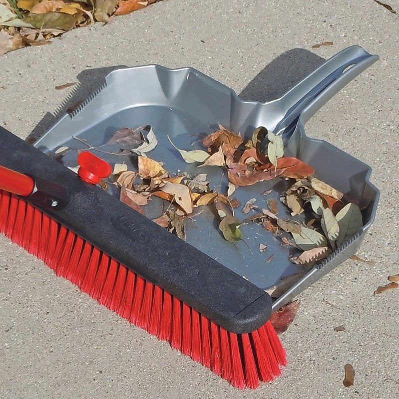 Libman 581 Dustpan, 17.88 in L, 18.13 in W, Polypropylene, Gray
