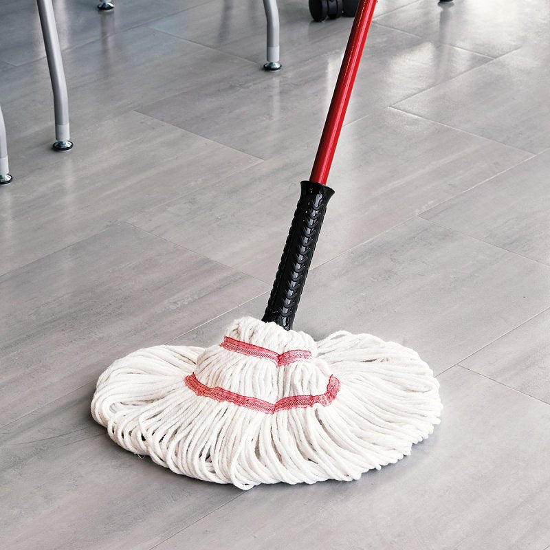 Libman Big Tornado 989 String Mop Refill, 16 oz Capacity, Quick-Change, Yarn, Red