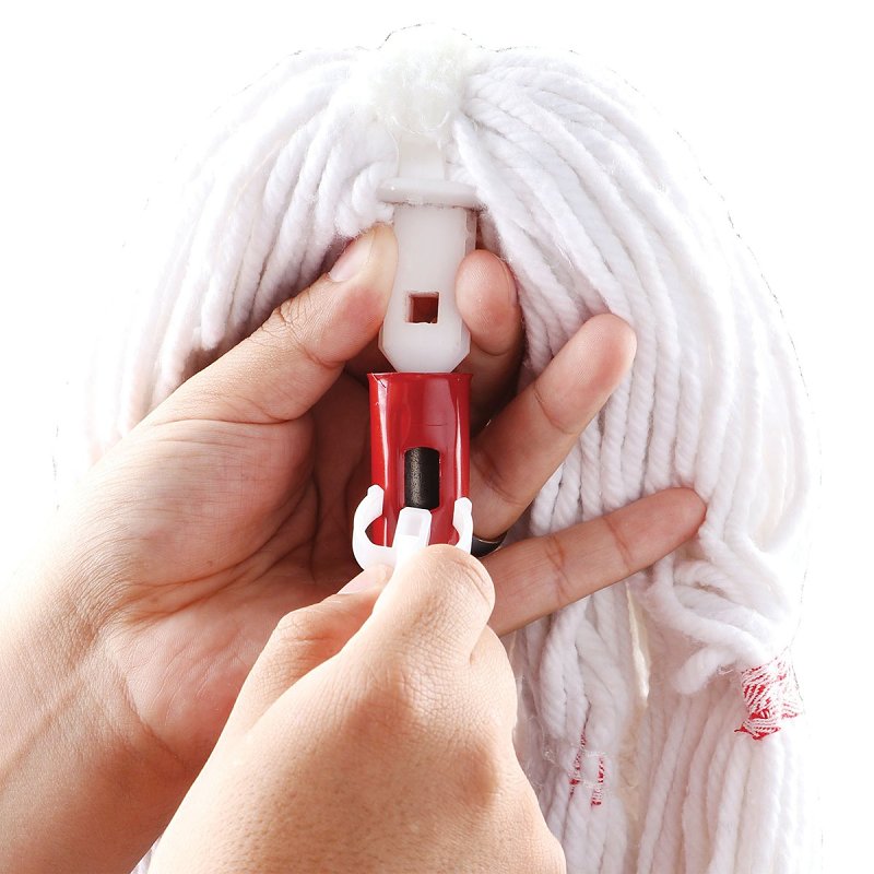Libman Big Tornado 989 String Mop Refill, 16 oz Capacity, Quick-Change, Yarn, Red