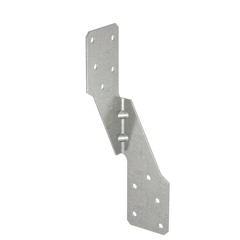 Simpson Strong-Tie H2.5A Hurricane Tie, Silver, 6 in L, 1-3/8 in W, Steel, Galvanized, Fastening Method: Nail, 1/PK, Pack of 100