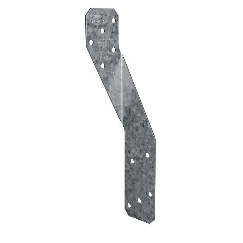 Simpson Strong-Tie H2.5T Hurricane Tie, 6.38 in L, 1-1/4 in W, Steel, Galvanized/Zinc, Pack of 100