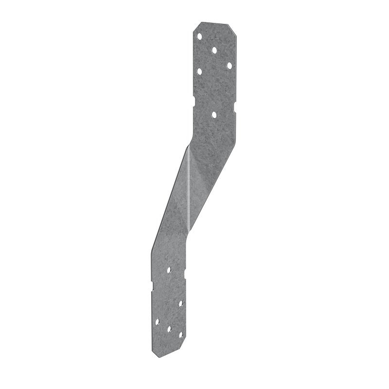 Simpson Strong-Tie H8 H8Z Hurricane Tie, 8 in L, 1-1/4 in W, Steel, ZMAX, Fastening Method: Nail, Pack of 100