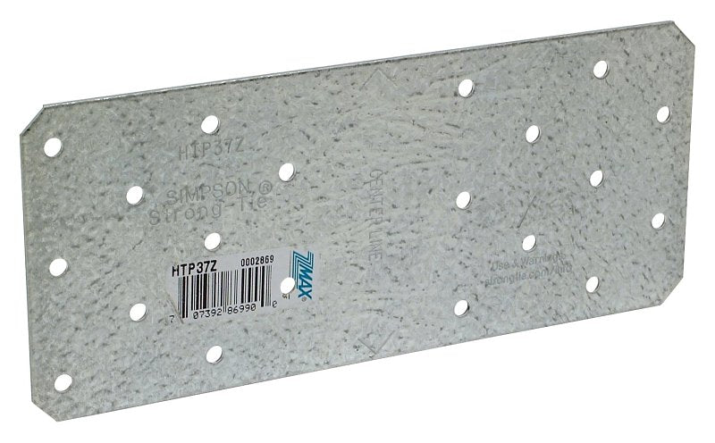 Simpson Strong-Tie HTP HTP37Z Tie Plate, 7 in L, 3 in W, Steel, Galvanized, Pack of 25