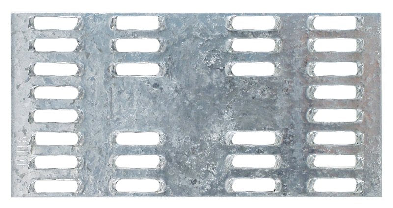 Simpson Strong-Tie MP Series MP24 Mending Plate, 4 in L, 2 in W, 20 ga, Steel, Galvanized, Pack of 100