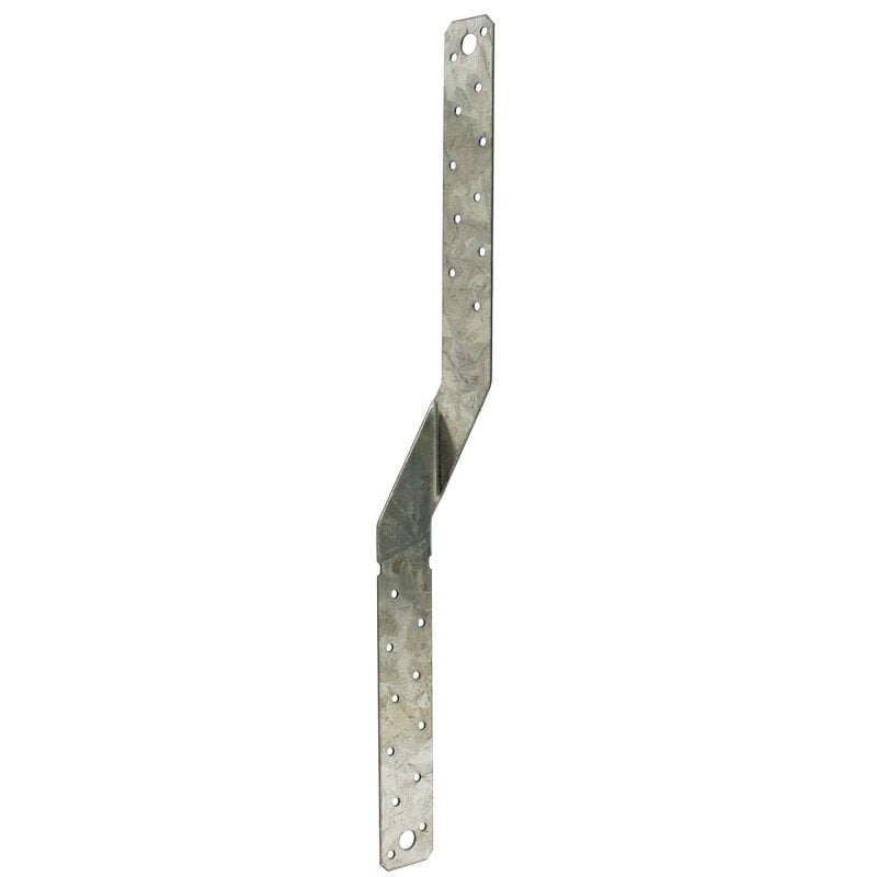 Simpson Strong-Tie MTS Series MTS16 Twist Strap, 16 in L Dimensions, 16 ga, Steel, Galvanized/Zinc, 1/PK, Pack of 100