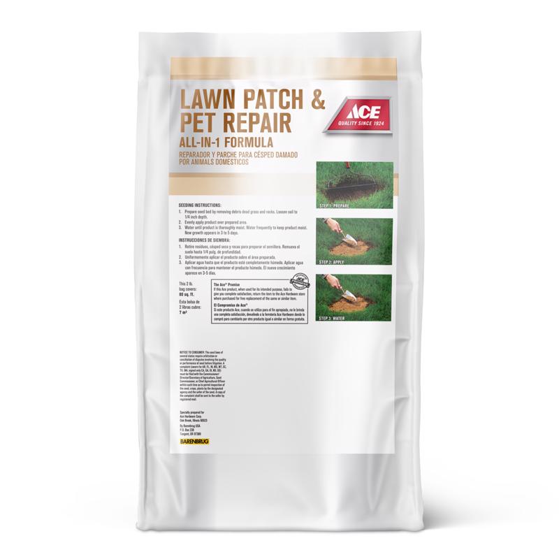 Ace Tall Fescue Grass Sun or Shade Fertilizer/Mulch/Seed 2 lb