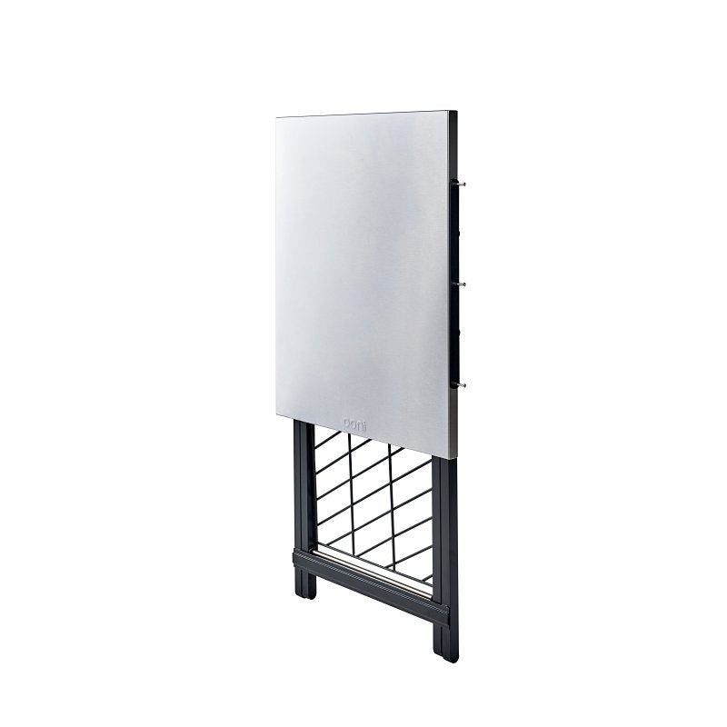 Ooni UU-P1F400 Grill Folding Table, 110 lb, 22.64 in OAL, 27.56 in OAW, 35.43 in OAH, Carbon Steel/Stainless Steel