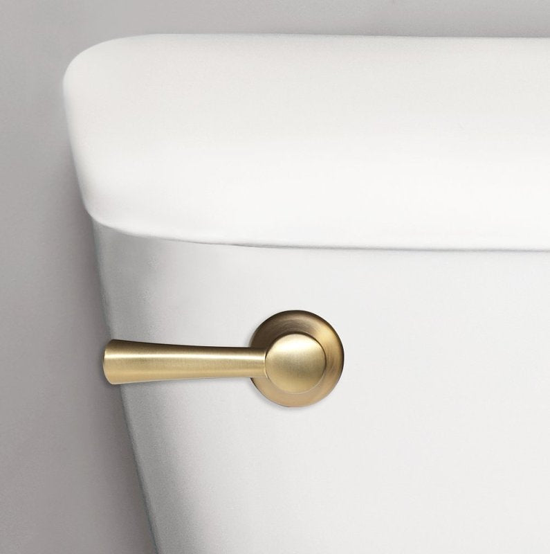 Korky 6094BP Toilet Handle and Lever, Universal, 12-1/2 in L Flush Arm, Plastic, Brushed Gold