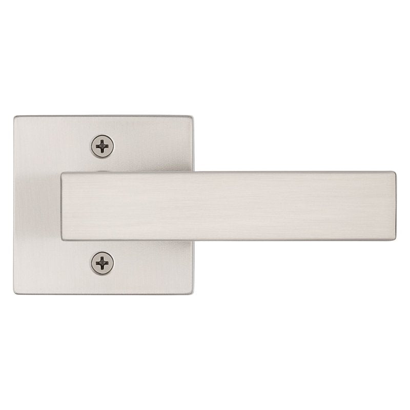 Kwikset Signature, Singapore 720SAL SQT 15 Hall/Closet Handle, Lever Handle, Zinc, Satin Nickel, Universal Hand