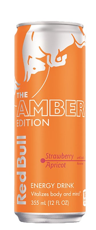 Red Bull Amber Edition Series RB240073 Energy Drink, Strawberry Apricot, 12 oz, Can, Pack of 24