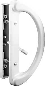 Prime-Line C 1225 Handle Set, Aluminum, Painted, 1-1/2 to 1-3/4 in Thick Door