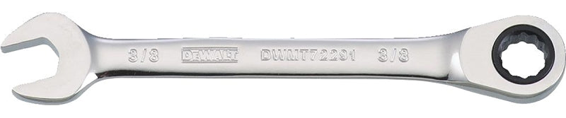 DEWALT DWMT72291OSP Combination Wrench, 3/16 in Thick Open End, 7/8 in W Open End, SAE, 3/8 in Head, 5-5/32 in L, Chrome