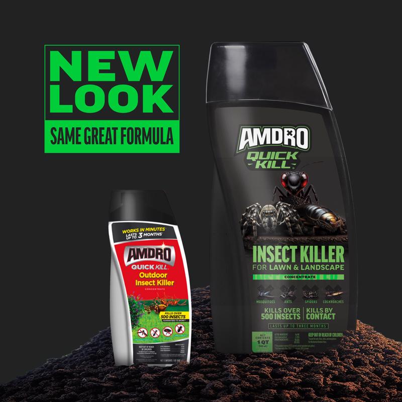 Amdro QUICK KILL 100522992 Outdoor Insect Killer, Liquid, Spray Application, 32 oz