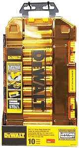 DEWALT DWMT73814 Series Socket Set, Chrome Vanadium Steel, Chrome