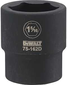 DEWALT DWMT75162OSP Impact Socket, 1-5/16 in Socket, 7/8 in D Socket, 3/4 in Drive, 6-Point, CR-440 Steel, Black Oxide