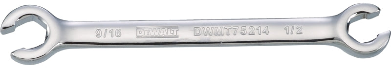 DEWALT DWMT75214OSP Series Open End Wrench, 1/2 x 3/16 in W Open End, SAE, Steel