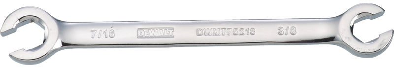 DEWALT DWMT75218OSP Series Open End Wrench, 3/8 x 7/16 in W Open End, SAE, Steel