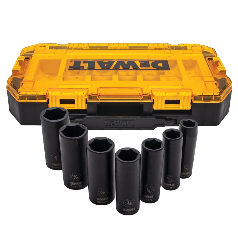 DEWALT DWMT74736 Series Socket Set, Specifications: 1/2 in Drive Size