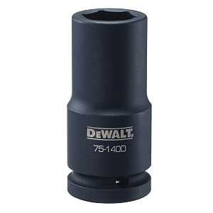 DEWALT DWMT75140OSP Impact Socket, 22 mm Socket, 1/2 in D Socket, 3/4 in Drive, 6-Point, CR-440 Steel, Black Oxide