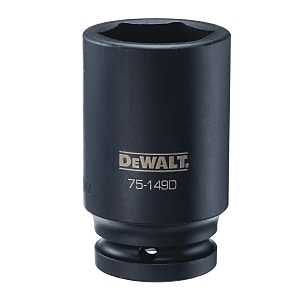 DEWALT DWMT75149OSP Impact Socket, 35 mm Socket, 7/8 in D Socket, 3/4 in Drive, 6-Point, Steel, Black Oxide, Metric