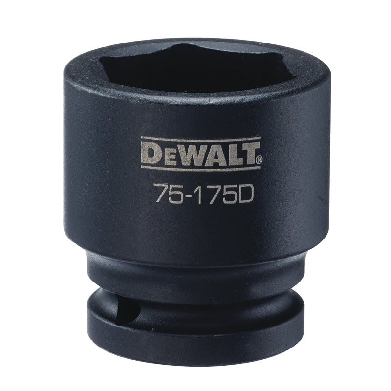 DEWALT DWMT75175OSP Impact Socket, 36 mm Socket, 7/8 in D Socket, 3/4 in Drive, 6-Point, CR-440 Steel, Black Oxide