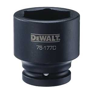DEWALT DWMT75177OSP Impact Socket, 41 mm Socket, 7/8 in D Socket, 3/4 in Drive, 6-Point, CR-440 Steel, Black Oxide