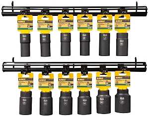 DEWALT DWMT80741 Series Socket Set, Specifications: 3/4 in Drive Size, Includes: 38mm and 41mm Deep Impact Sockets