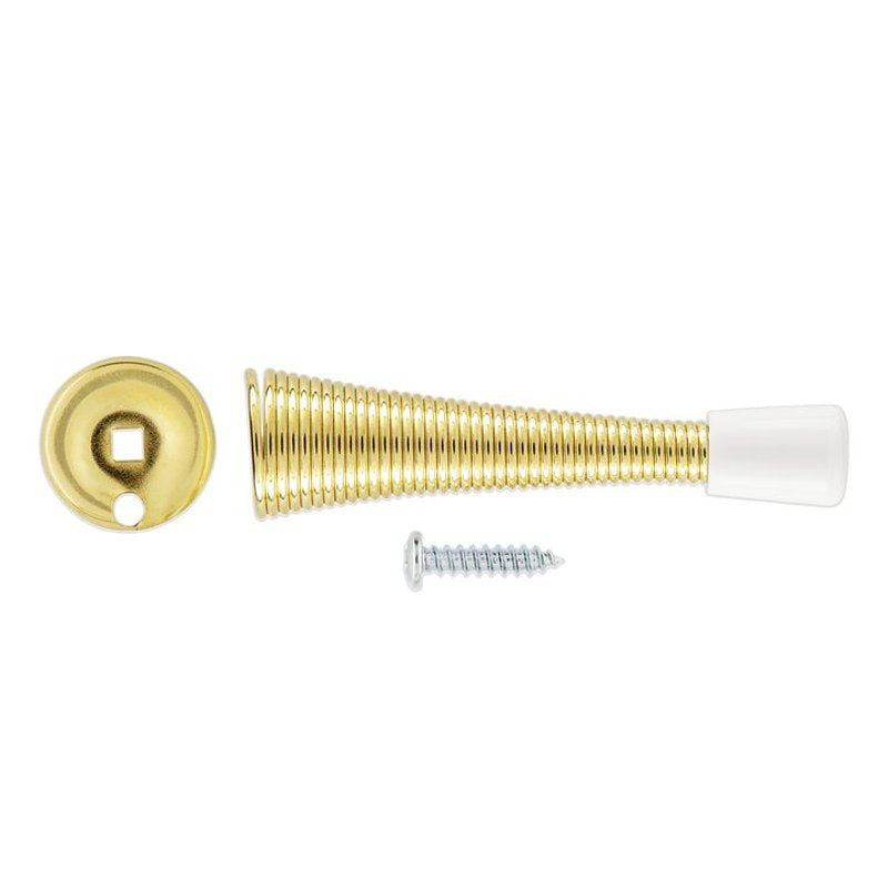 National Hardware V232 Series N830-554 Door Stop, Steel, Brass