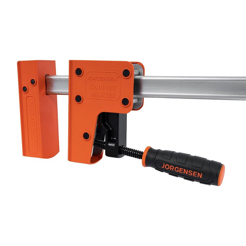 Jorgensen 8024 Jaw Bar Clamp, 1500 lb, 24 in Max Opening Size, 3-7/8 in D Throat, Plastic/Steel Body