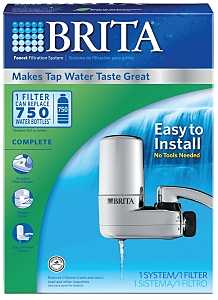 Brita 35618 Water Filter, 6 in L x 2.38 in W x 8.25 in H Dimensions, 100 gal