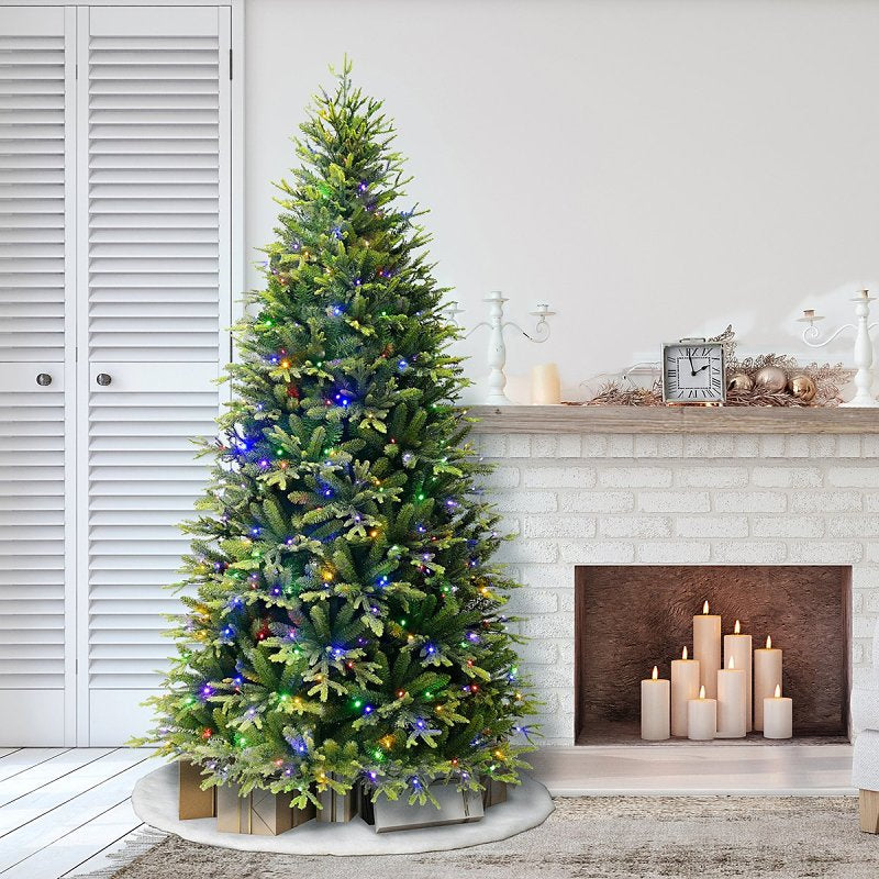 Hometown Holidays 357-6379T75LDF5K5 Grand Fir Tree, 7-1/2 ft H