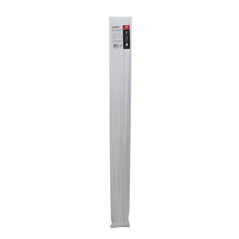ProSource CT0923 Cable Tie, 36-3/16 inches, 180lb Tensile Strength, Self-Locking Locking, Nylon, White