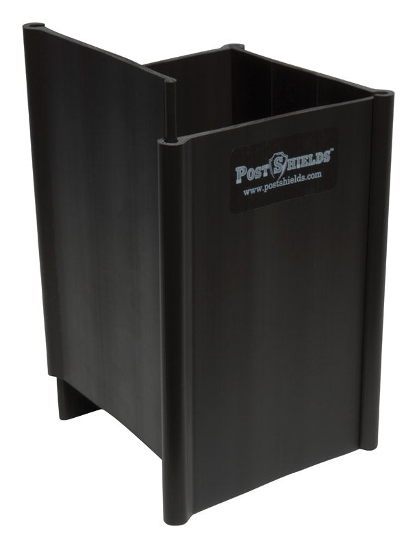 Post Shields Inc. 6 in. H X 4 in. W X 4 in. L Plastic Brown Fence Post Protection, Pack of 10