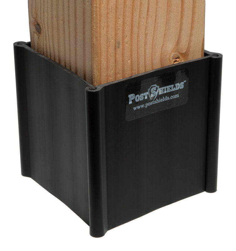 Post Shields Inc. 4 in. H X 4 in. W X 4 in. L Plastic Brown Fence Post Protection, Pack of 10