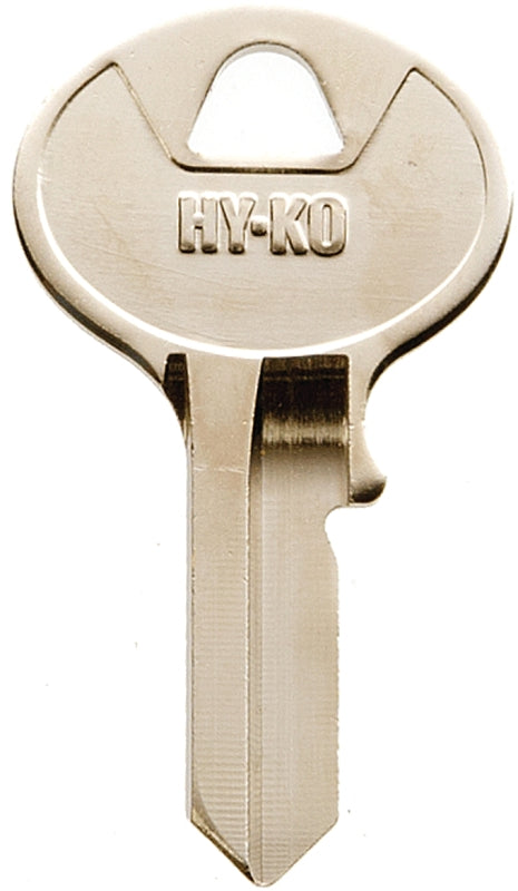 Hy-Ko 11010VR3 Key Blank, Brass, Nickel, For: Viro Cabinet, House Locks and Padlocks, VR3 Key Number, Pack of 10