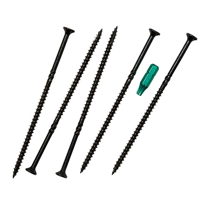 GRK Fasteners R4 03177 Framing Screw, #12/14 Thread, 6-3/8 in L, CEE, W-Cut Thread, Countersink Head, Zip-Tip Point