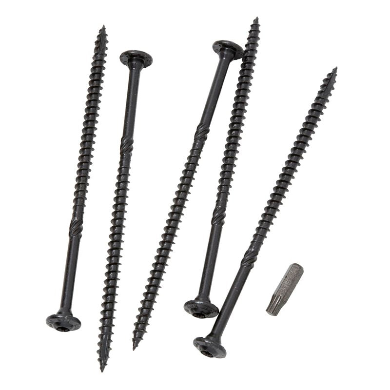 GRK Fasteners RSS 16235 Star Drive Structural Screw, 5/16 in x 6 in L, CEE, W-Cut Thread, Steel, Black, 50/Pack