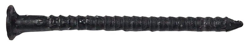 Maze SST3A Series SST3A0010003 Trim Nail, Hand Drive, 3D, 1-1/4 in L, 304 Stainless Steel, Black, Checkered Head, 1 lb