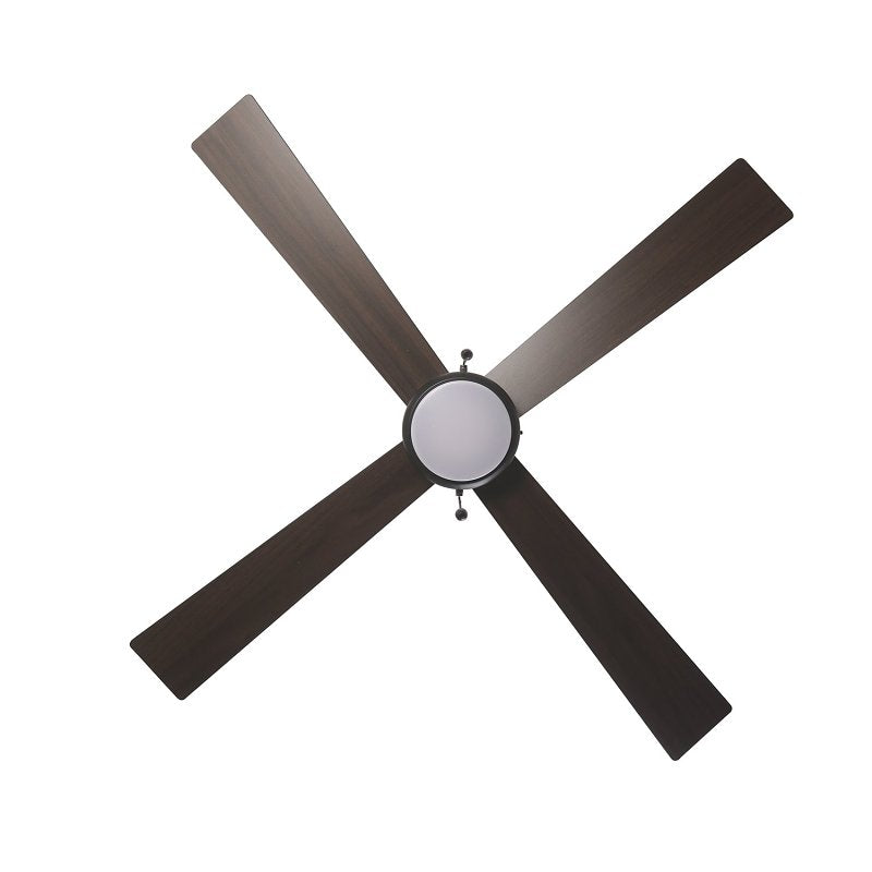 Boston Harbor S2501018-2-MBK Indoor Ceiling Fan, 52 in Sweep