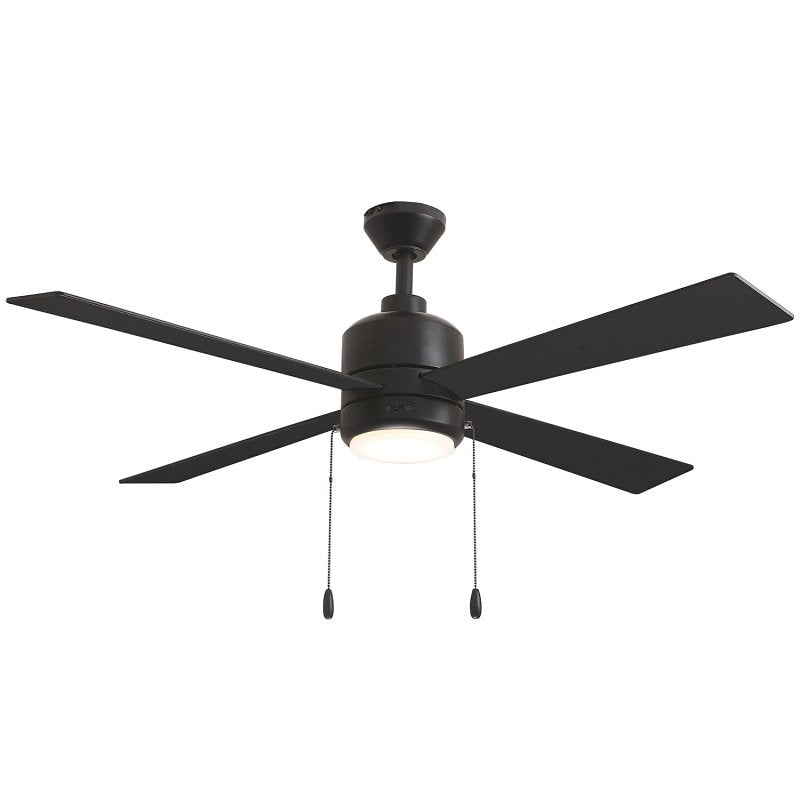 Boston Harbor S2501018-2-MBK Indoor Ceiling Fan, 52 in Sweep